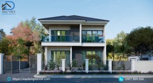 Biệt thự 2 tầng mái nhật