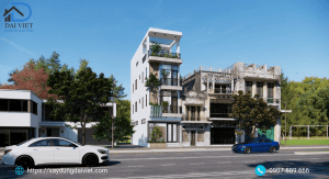 Nhà phố 3 tầng 1 tum