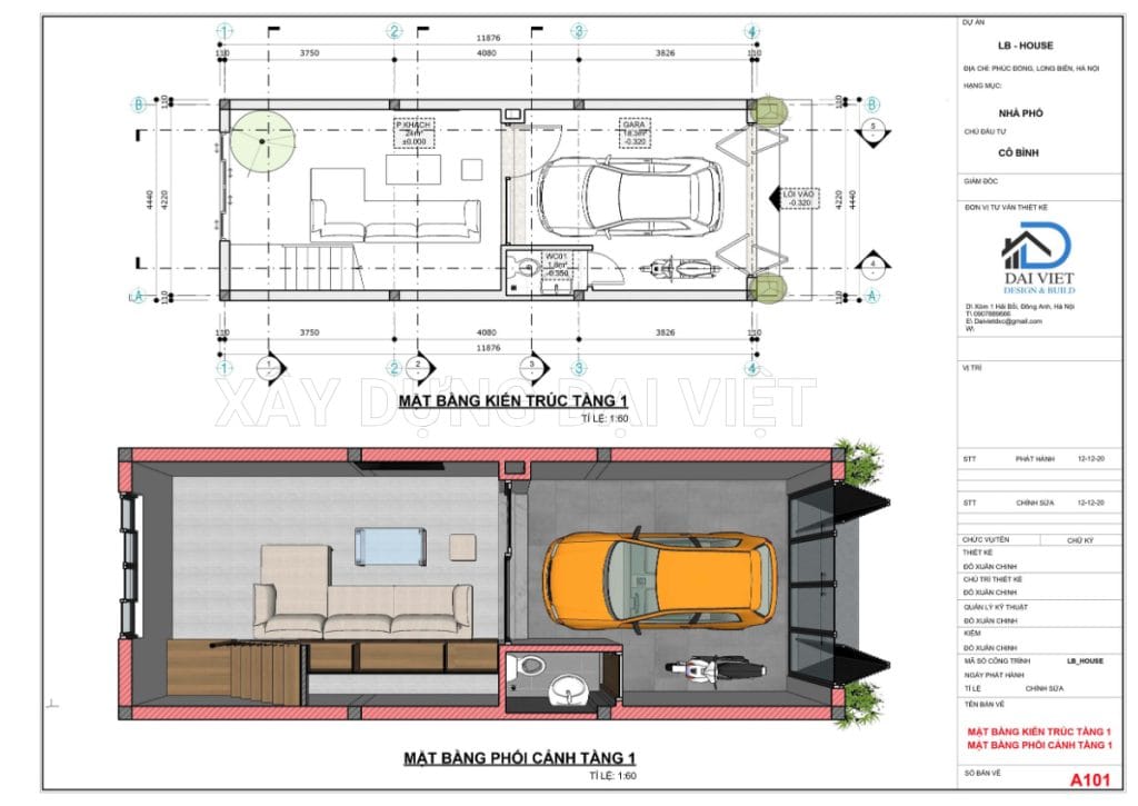 Mặt bằng tầng 1