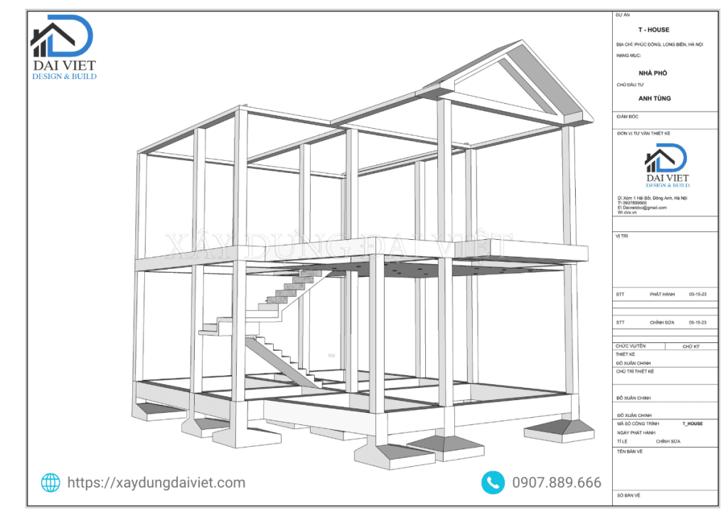 Mô hình kết cấu công trình