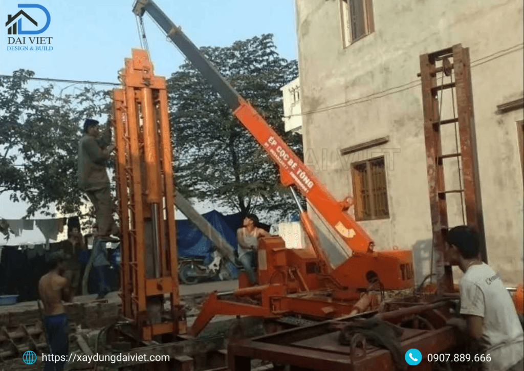 Thi công ép cọc