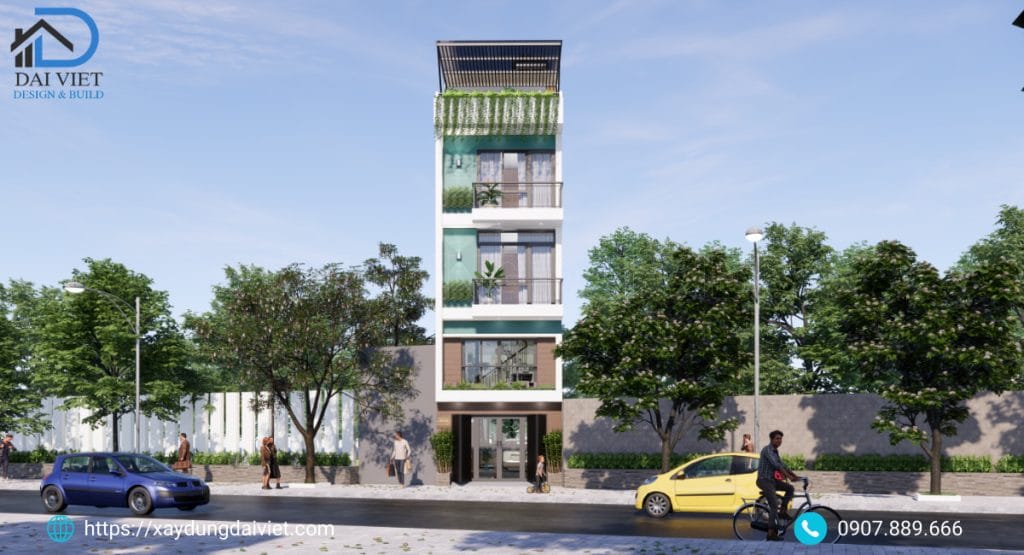 Nhà phố 4 tầng 1 tum