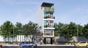 Nhà phố 4 tầng 1 tum