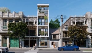 Nhà phố 4 tầng hiện đại