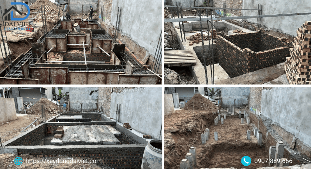 Thi công móng