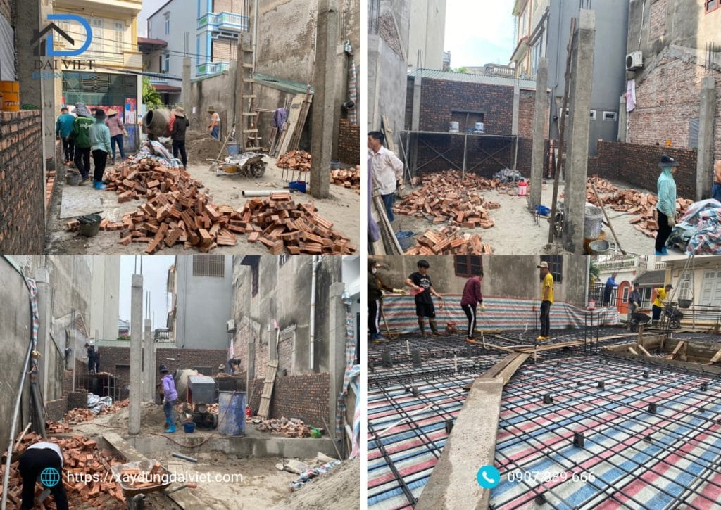 Thi công nhà phố 2 tầng