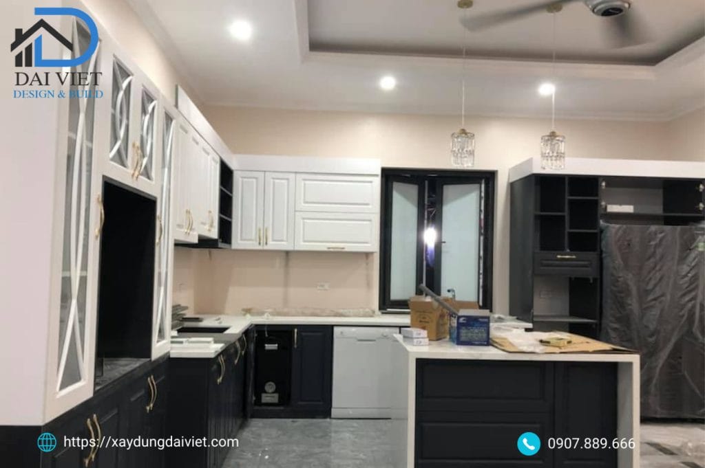 thi công nội thất biệt thự 2 tầng mái nhật