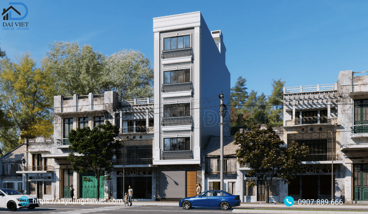 Mặt tiền mang phong cách tân cổ điển