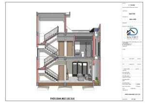 Mặt cắt công trình
