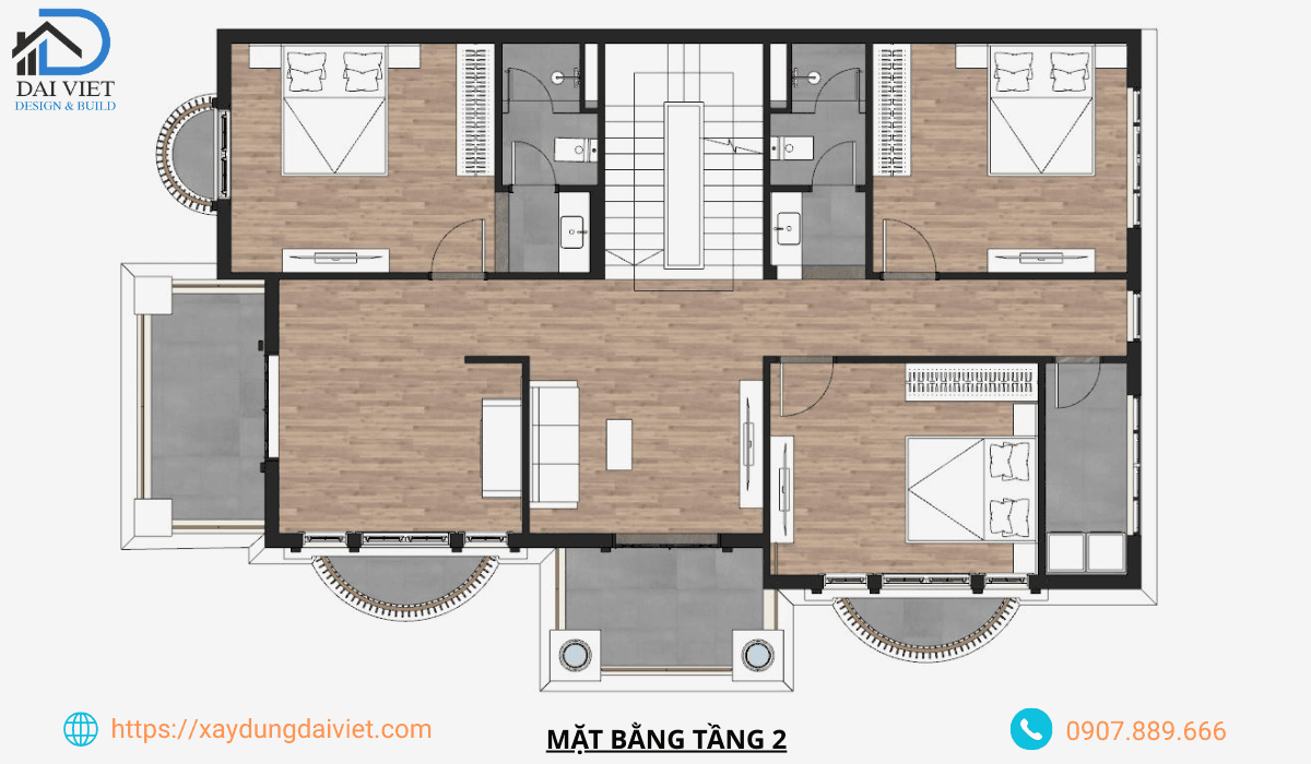 Mặt bằng tầng 2