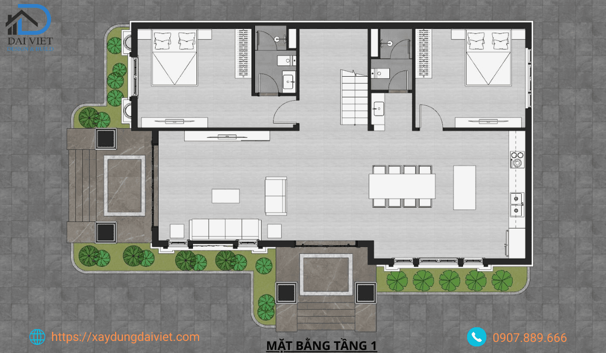 Mặt bằng tầng 1